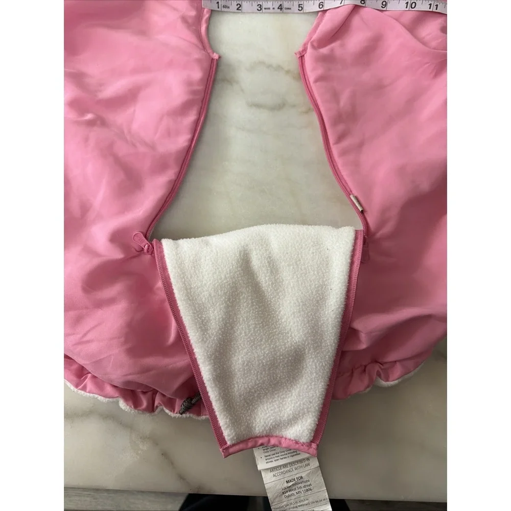 Cozy Cover Infant Pink Carseat Canopy SeatCover Fleece Lined
